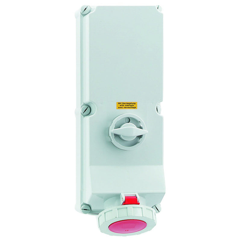 Bals Elektrotech - CEE-Steckdose abschaltbar, abgesichert (IEC 60309) Wandsteckdose abschaltbar 16621 verriegelt 125A 4p