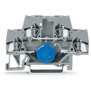 WAGO - Bauelement-Reihenklemme Bauelementklemme 280-504/281-584 Abschlussplatte,grau − 50 Stück