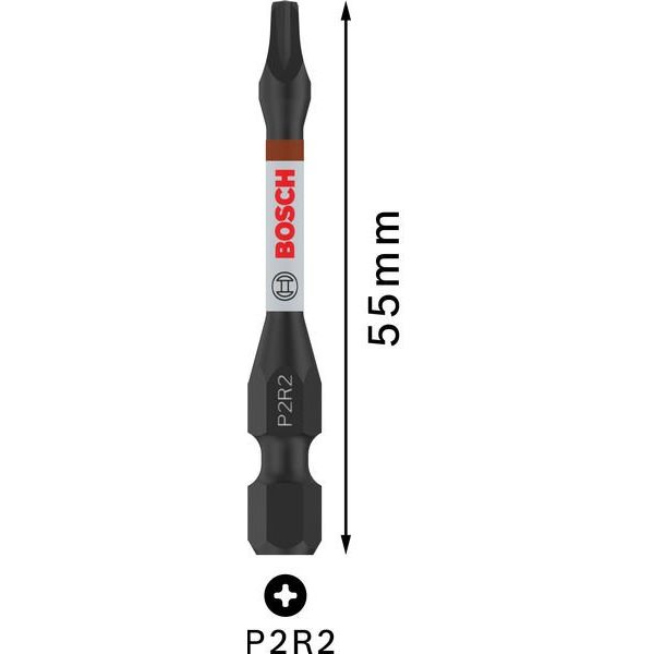Bosch - Bit-Set PRO P2R2 Impact Bit, 2608522527VE(5) 55 mm, 5-tlg