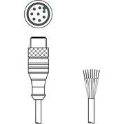 Leuze - Konfektioniertes Sensor-Aktor-Kabel Anschlussleitung KS S-M12-8A-P1-050 − 1 Stück