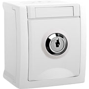 Panasonic - Steckdose abschließbar 90591142-DE Nr.2 FR-AP ws