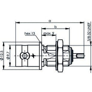 Telegärtner - Koax-Steckverbinder BNC Einbaubuchse 100023400 UG-1094B/U 50 Ohm
