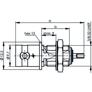 Telegärtner - Koax-Steckverbinder BNC Einbaubuchse 100023400 UG-1094B/U 50 Ohm