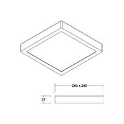 Brumberg Leuchten - Downlight/Strahler/Flutlicht LED-Anbaupanel 12250073