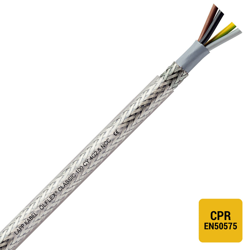 Lapp Kabel&Leitung - Energiekabel < 1 kV, für ortsveränderlichen Einsatz ÖLFLEX CLASSIC 100 CY 00350133/1000 450/750V 5G4 − 1000 Meter