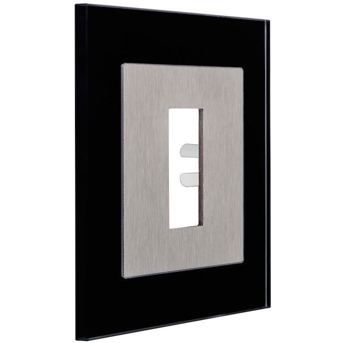 Ekey (AT) - Abdeckrahmen Abdeckung FS UP 101 703 IP44 glas schwarz