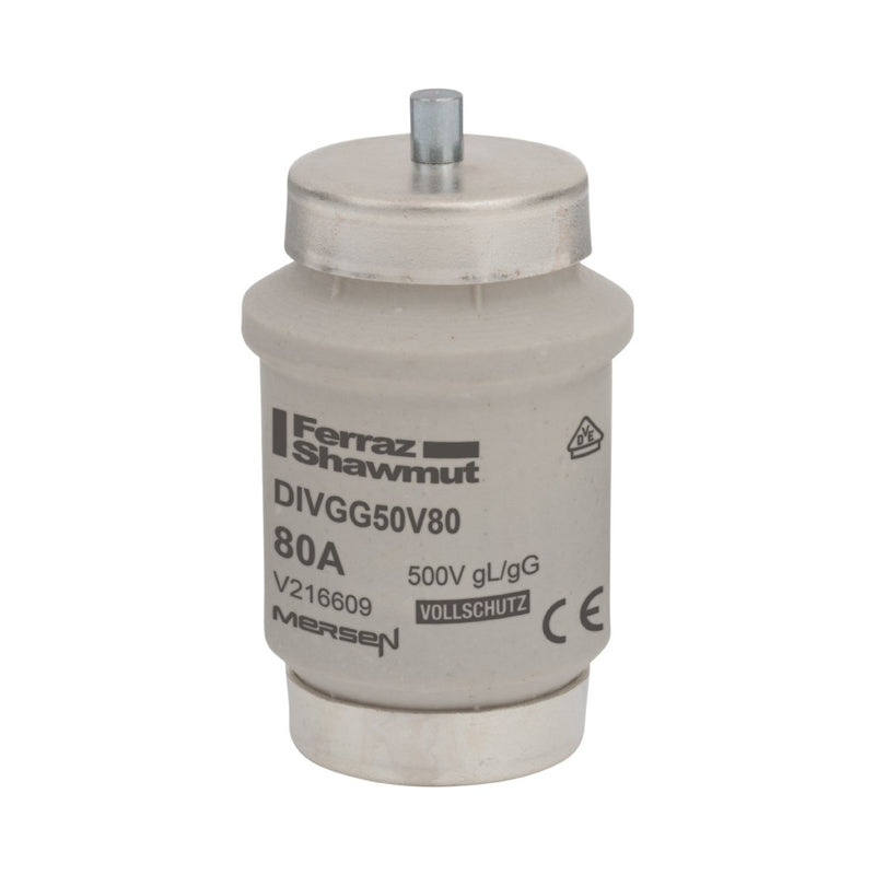 Mersen - D-Sicherungseinsatz DIVGG50V80 D IV, 80A silber − 3 Stück