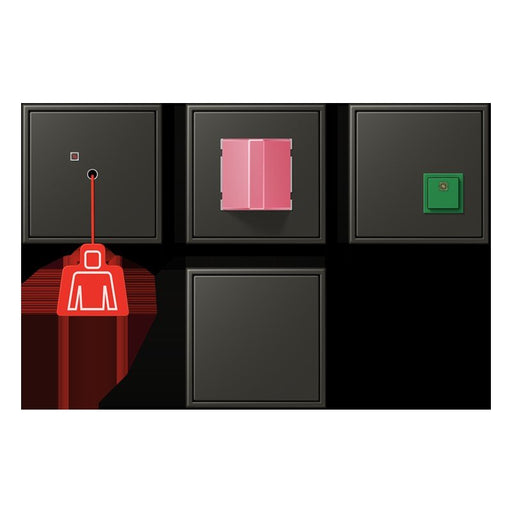 Jung - Behindertenelement für Installationsschalterprogramme Notrufset NRS LC 0834 259