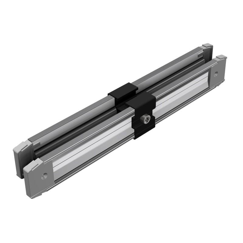 SL Rack - Photovoltaik-Montagesystem Innenverbinder sw eloxiert 86140-02 mit Träger Rail 40