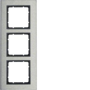 Berker - Abdeckrahmen Rahmen Eds/anth 10133606 3fach
