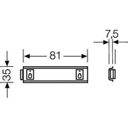 Hensel - Tragschiene KG TS 01 f.KG 9001 Hutpr.35mm