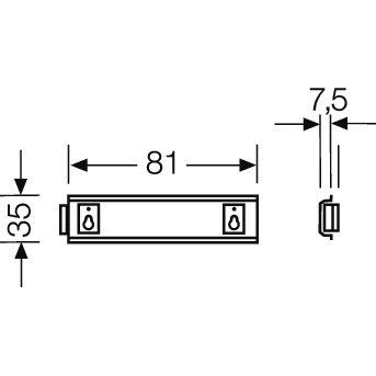 Hensel - Tragschiene KG TS 01 f.KG 9001 Hutpr.35mm
