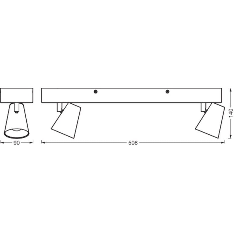 Ledvance - Decken-/Wandleuchte LED-Spotstrahler Decor #4058075828322 2 Spots, CCT,  weiß