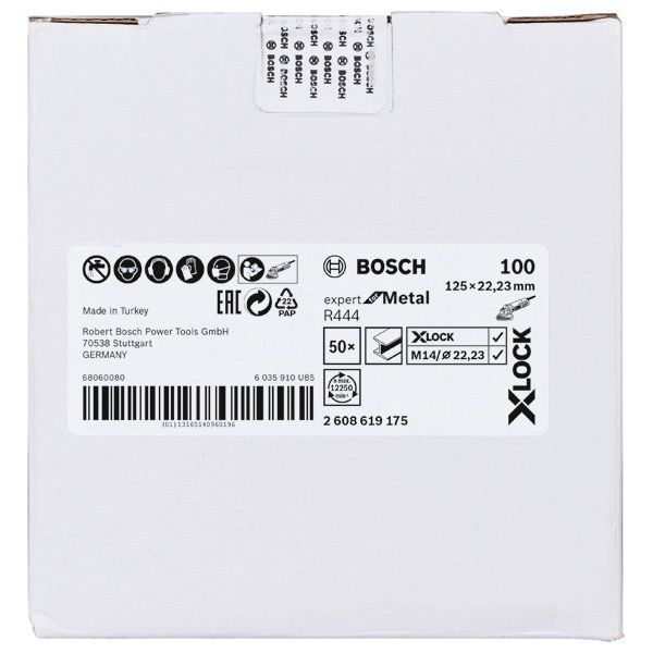 Bosch - Trenn-/Schleifscheibe X-LOCK 2608619175 Fiberschleifscheibe