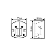 ESYLUX - Zubehör/Ersatzteile für Bewegungsmelder RC-Ecksockel ws RC EDGE MOUNTING WH f. BWM der RCi Ser