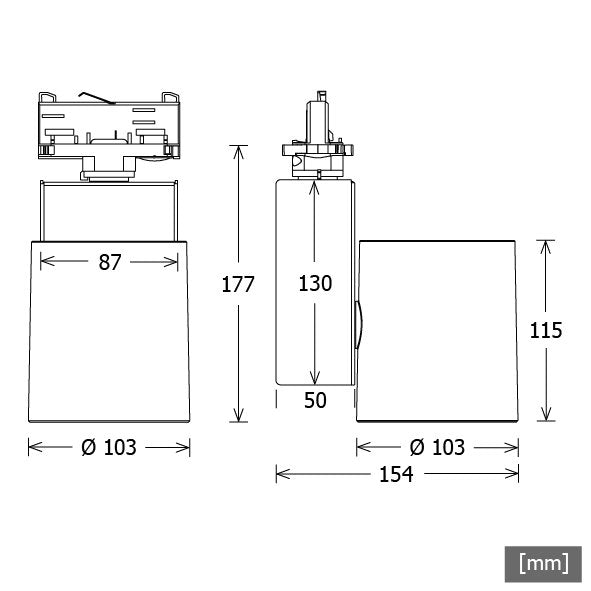 LTS Licht&Leuchten - Downlight/Strahler/Flutlicht LED-Stromschienenstrahler JETTT102.940MFD.STws 940, DALI, ws