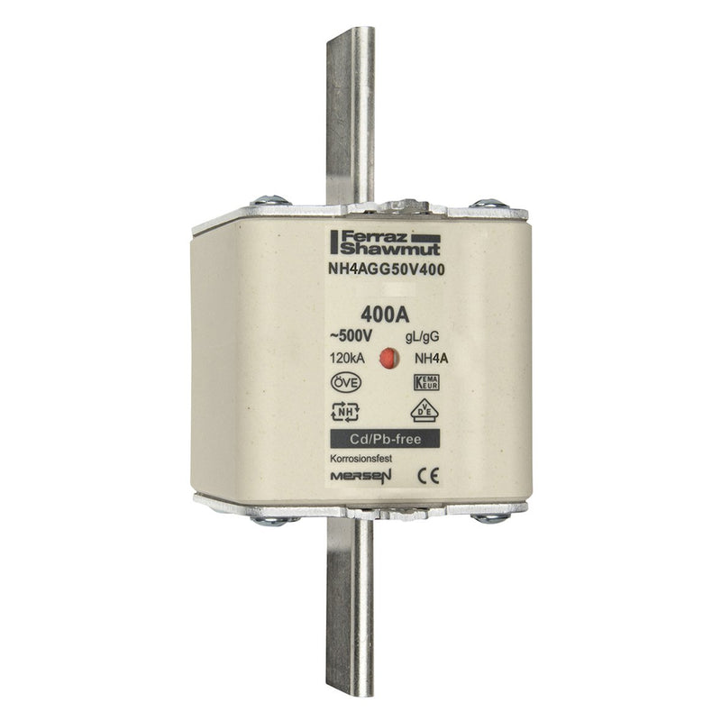 Mersen - Messersicherung Sicherungseinsatz NH4AGG50V400 AC500V 400A sfü
