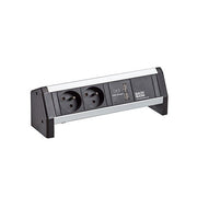 Bachmann - Mehrfachsteckdose Steckdosenleiste 902.068 DESK 2xUTE 1xUSB