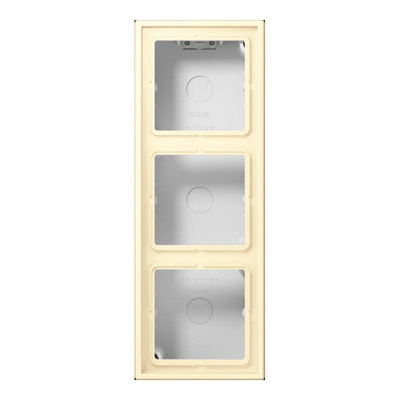 Jung - Aufputzgehäuse für Unterputzgerät Aufputz-Kappe 3fach LC 583 A 201 blanc (32001)