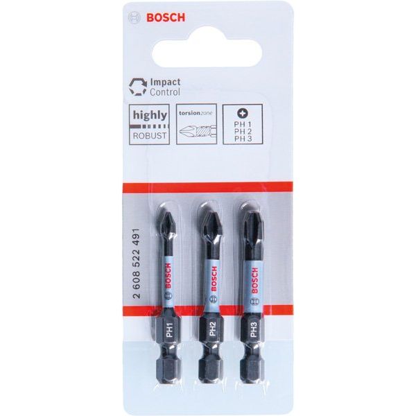 Bosch - Bit PRO PH Impact Bit 2608522491 Set, 55 mm, 3-tlg
