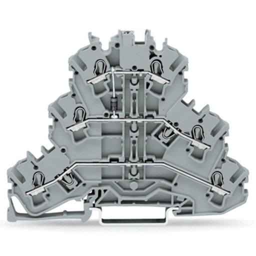 WAGO - Bauelement-Reihenklemme Dreistock-Diodenklemme 2002-3211/1000-410 − 50 Stück