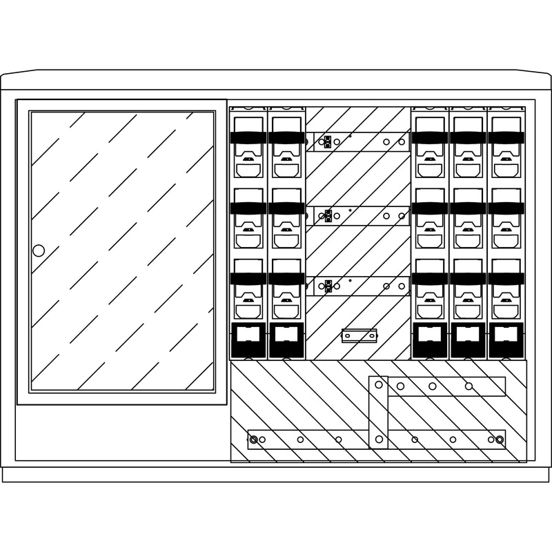 Elsta Mosdorfer - Zähler-Komplettschrank Wandlerschrank Freiluft WS835.S5.N2311 WS A850-3 S5 550A