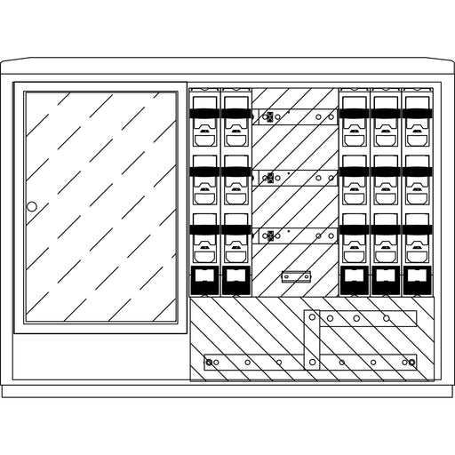 Elsta Mosdorfer - Zähler-Komplettschrank Wandlerschrank Freiluft WS835.S5.N2311 WS A850-3 S5 550A