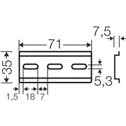 Hensel - Tragschiene DK TS 01 71mm