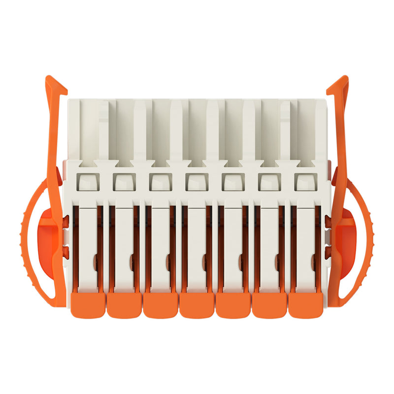 WAGO - Kabelsteckverbinder für Leiterplattensteckverbinder Federleiste 1-Leiter Hebel 2721-1107/037-000 Push-in Cage Clamp − 50 Stück