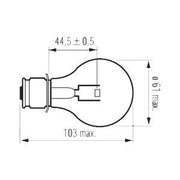 Scharnberger+Hasenbein - Flugfeldbefeuerungslampe Conventiona Flugplatzlampe 11356 P28s 6,6A 200W 200h