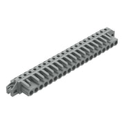 WAGO - Leiterplattensteckverbinder THT-Federleiste abgewink. 232-250/031-000 Rastermaß 5mm,grau − 10 Stück