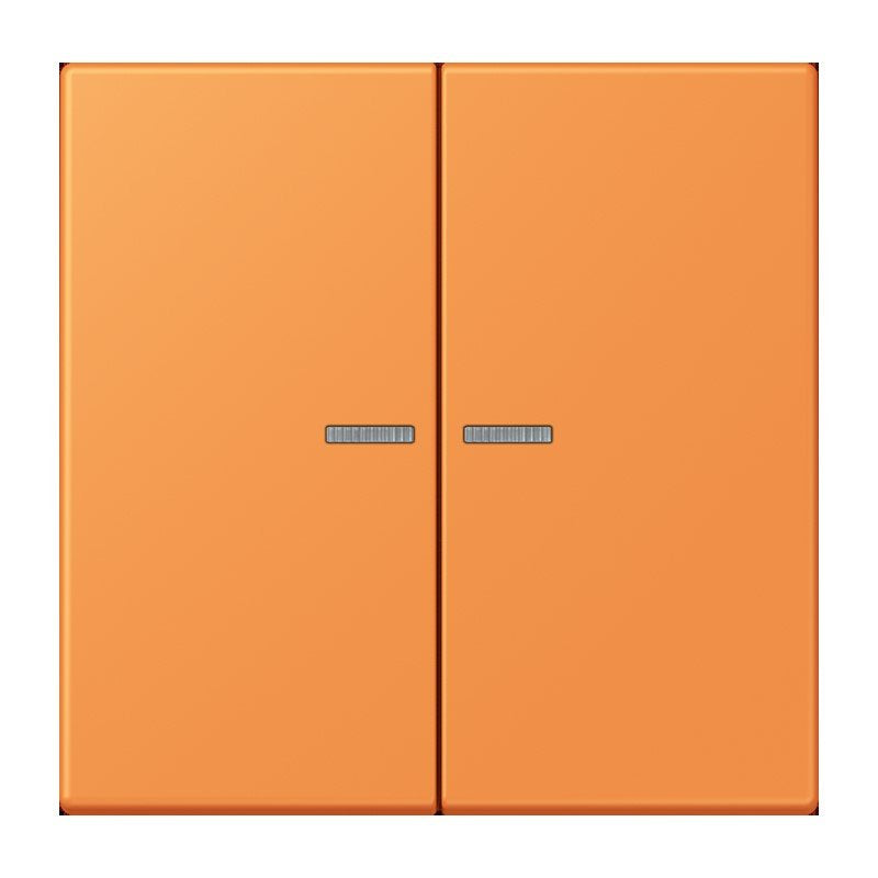 Jung - Abdeckung/Bedienelement für Installationsschalterprogramme Wippe 2fach m. Lichtleiter LC 995 KO5 225 orange clair (32081)