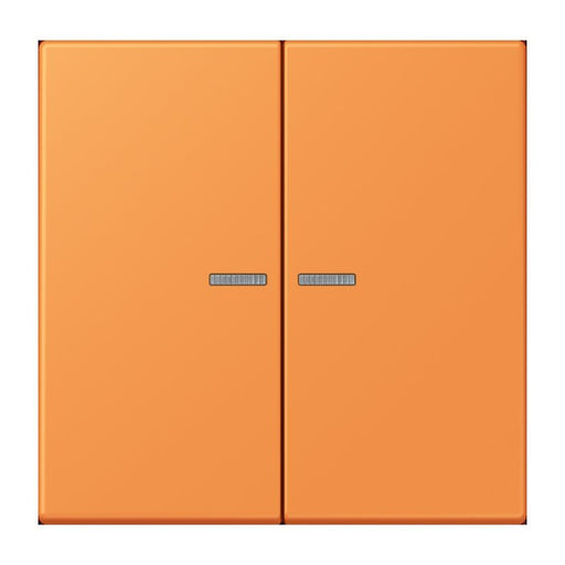 Jung - Abdeckung/Bedienelement für Installationsschalterprogramme Wippe 2fach m. Lichtleiter LC 995 KO5 225 orange clair (32081)