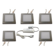 Hera - Downlight/Strahler/Flutlicht LED Einbauleuchte 5er-Set 5er Set #61060451003 nw, edelstahloptik