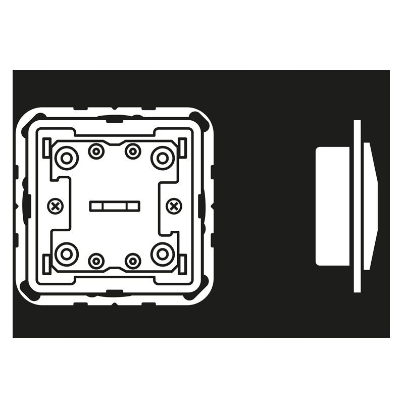Jung - Bussystem-Tastsensor KNX-Taster Universal LS CD 10911 ST 1-fach