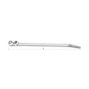 HellermannTyton - Kabelbinder Befestigungsbinder T18MR-N66-NA-C1 − 100 Stück