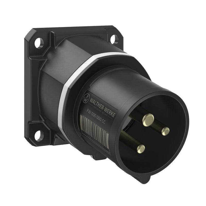 Walther Werke - CEE-Gerätestecker (IEC 60309) CEE NEO Anbaugerätestecker FW712311SK schräg 16A 3P 11h