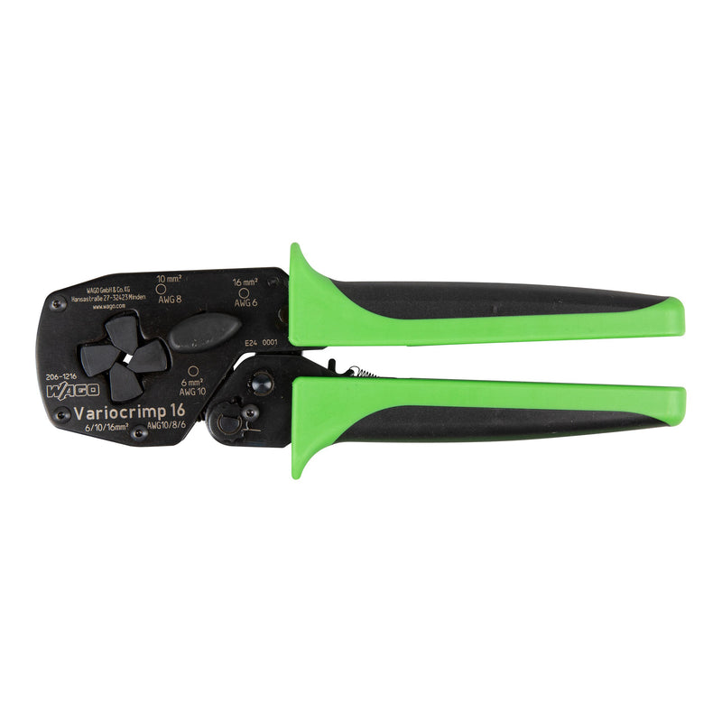 WAGO - Presswerkzeug Kabelschuhe/Verbinder, Aderendhülsen, Schirmanschluss Crimp-Zange Variocrimp 16 206-1216 6/10/16qmm