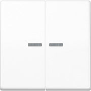 Jung - Abdeckung/Bedienelement für Installationsschalterprogramme Wippe Lichtleiter aws AS 591-5 KO5BF WW für Schalter/Taster