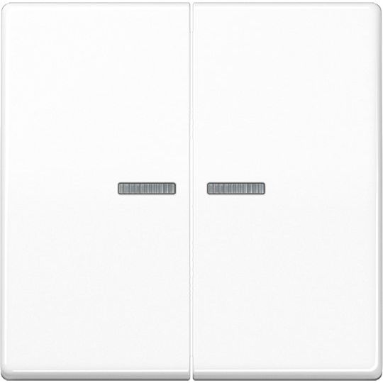 Jung - Abdeckung/Bedienelement für Installationsschalterprogramme Wippe Lichtleiter aws AS 591-5 KO5BF WW für Schalter/Taster