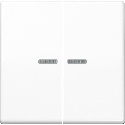 Jung - Abdeckung/Bedienelement für Installationsschalterprogramme Wippe Lichtleiter aws AS 591-5 KO5BF WW für Schalter/Taster