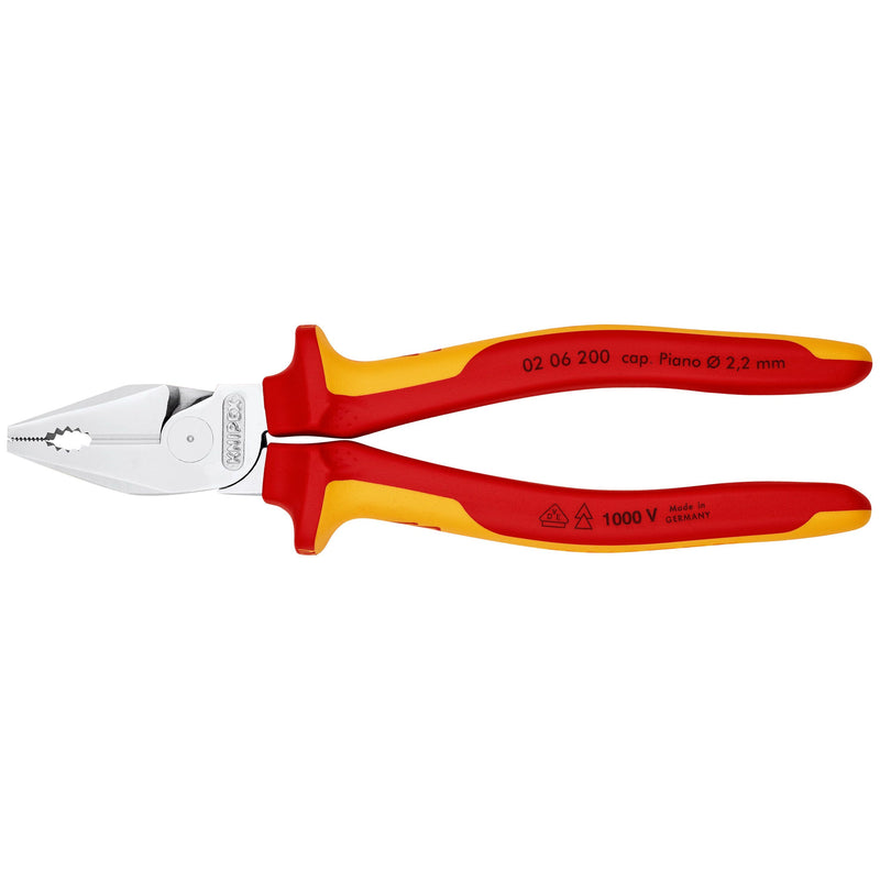 Knipex - Kombizange Kraft-Kombizange 02 06 200 isoliert, 200mm