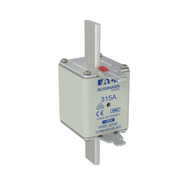 Eaton - Messersicherung Sicherungseinsatz Nieders. 315NHG03B-400 315A AC 400V 120kA − 3 Stück