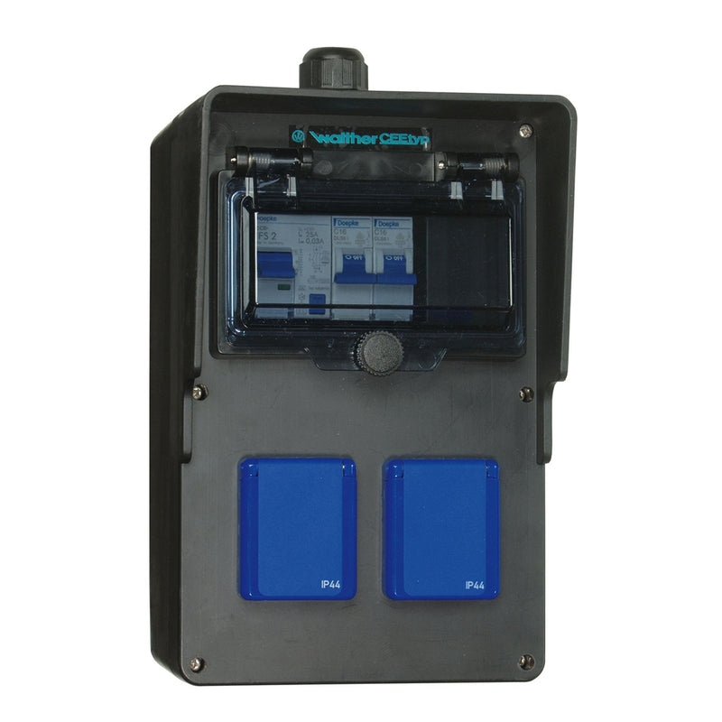 Walther Werke - CEE-Steckdosen-Kombination (IEC 60309) Steckdosenkombination 6440002 Vollgummi, 25A