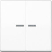 Jung - Abdeckung/Bedienelement für Installationsschalterprogramme Wippe AS 102 KO5 WW f.Serientaster KO