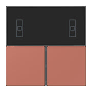 Jung - Abdeckung/Bedienelement für Installationsschalterprogramme Tastensatz 3fach LC 4093 TSA 236 terre sienne brique