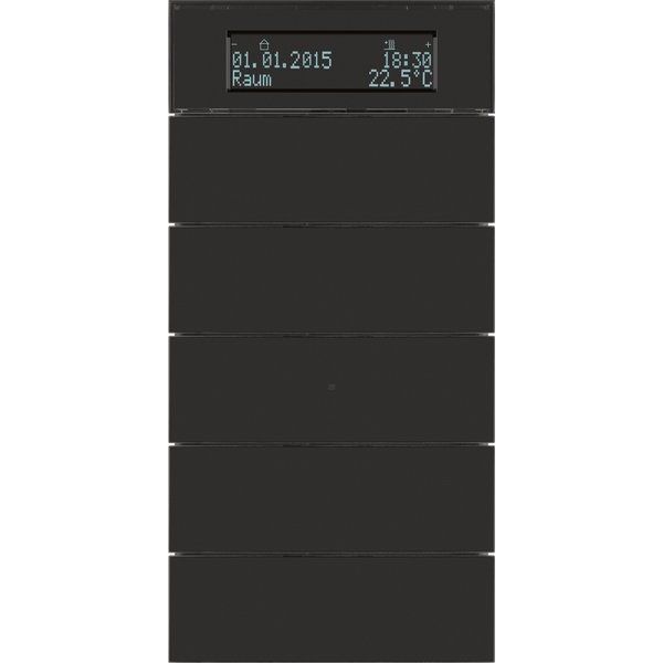 Berker - Bussystem-Mehrfach Bediengerät Tastsensor 5fach 75665592 Glas schwarz