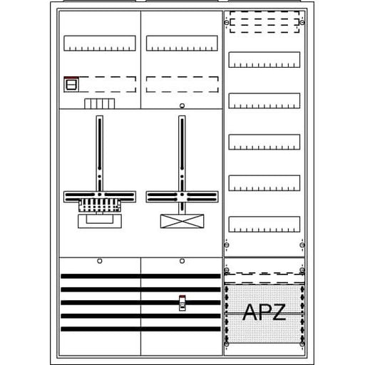 Striebel&John - Zähler-Komplettschrank Komplettschrank DA37QC AP3Pkt.A371Z1S1V5A2
