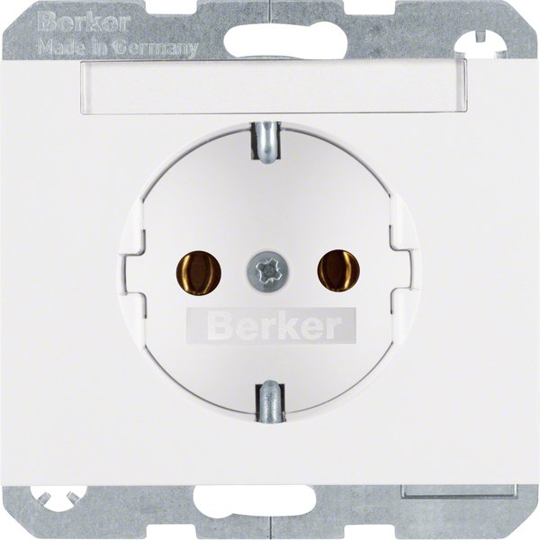 Berker - Steckdose SCHUKO-Steckdose pws 47397009 m.Beschriftungsfeld
