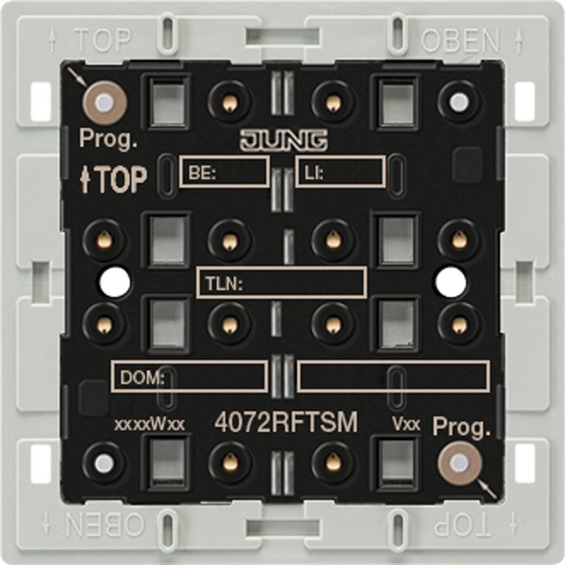Jung - Bussystem-Tastsensor KNX Funk-Tastsensor-Modul 4072 RF TSM Adapterrahmen 2-fach − 1 Stück